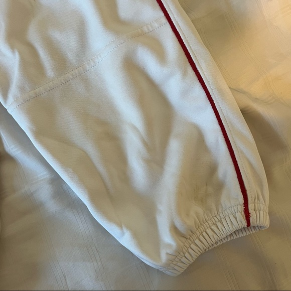 Rawlings Pro Premium Knickers, Knee High Baseball Pants, Red Piping - Picture 4 of 10